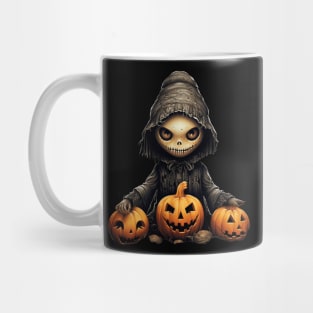 Evil Pumpkin Doll Halloween Mug